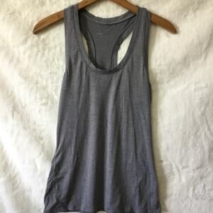 BCBGMaxAzria Heather Gray Racerback Tank Top